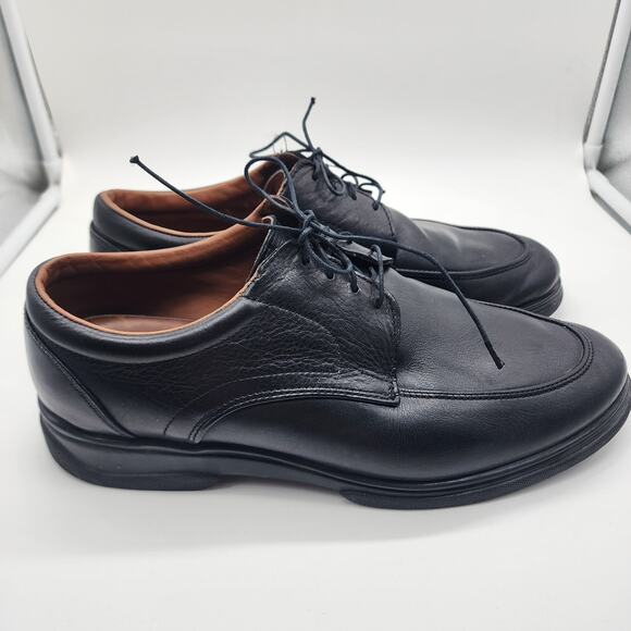 Allen Edmonds Passenger Black Leather Comfort Oxford Dress Shoes Men’s 10 D - Picture 3 of 9